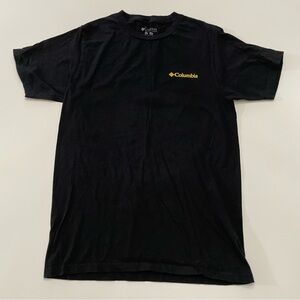 Columbia Men's Black Tee with Yellow Logo